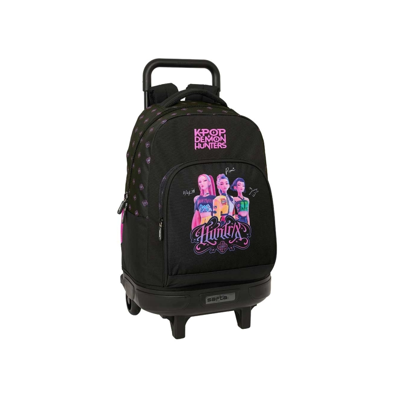 Sac à roulettes K-Pop Demon Hunters 33L Noir Rose Sac à roulettes K-Pop Demon Hunters 33L Noir Rose