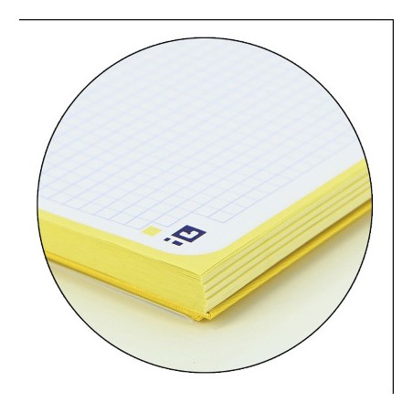 Cahier Oxford A4+ 5x5mm 80f Jaune