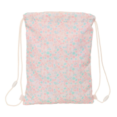 Sac plat Safta Butterfly 3L rose pastel avec poche zippée