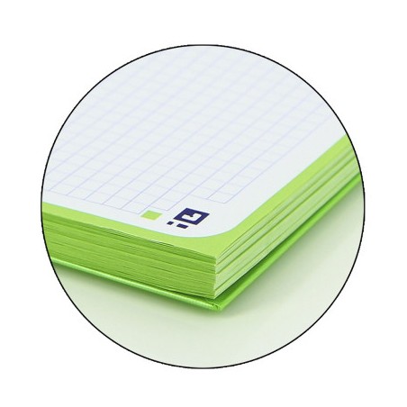 Cahier Oxford A4+ 5x5mm 80f Vert