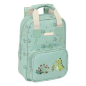 Sac à dos enfant dinos menthe 4,5L poche avant Sac à dos enfant dinos menthe 4,5L poche avant