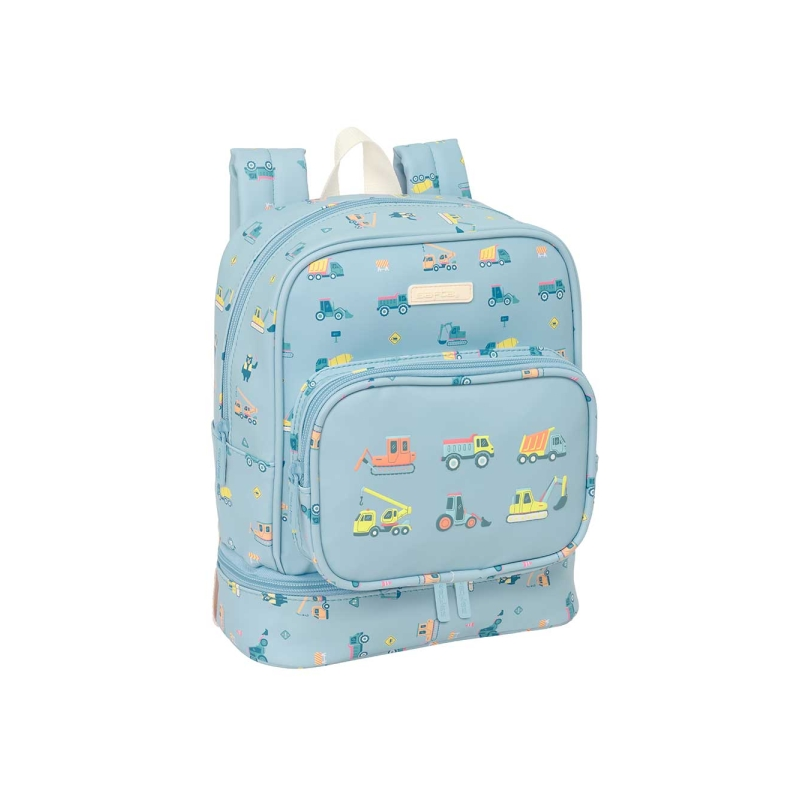 Sac à dos isotherme Gruas bleu clair garderie Sac à dos isotherme Gruas bleu clair garderie