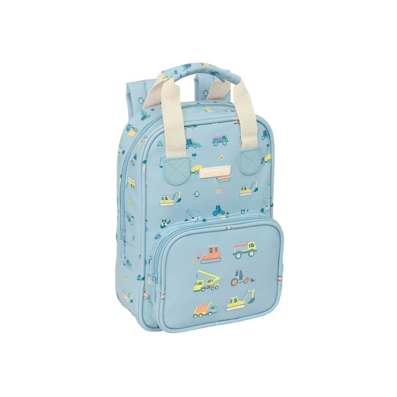 Sac à dos enfant bleu clair 4,5 L avec poche avant Sac à dos enfant bleu clair 4,5 L avec poche avant
