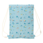 Sac plat Safta Cranes 3L bleu clair avec poche zippée Sac plat Safta Cranes 3L bleu clair avec poche zippée