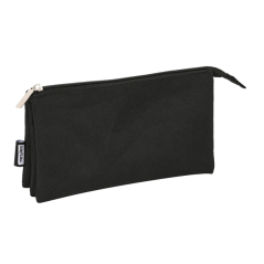 Trousse noire à trois compartiments
