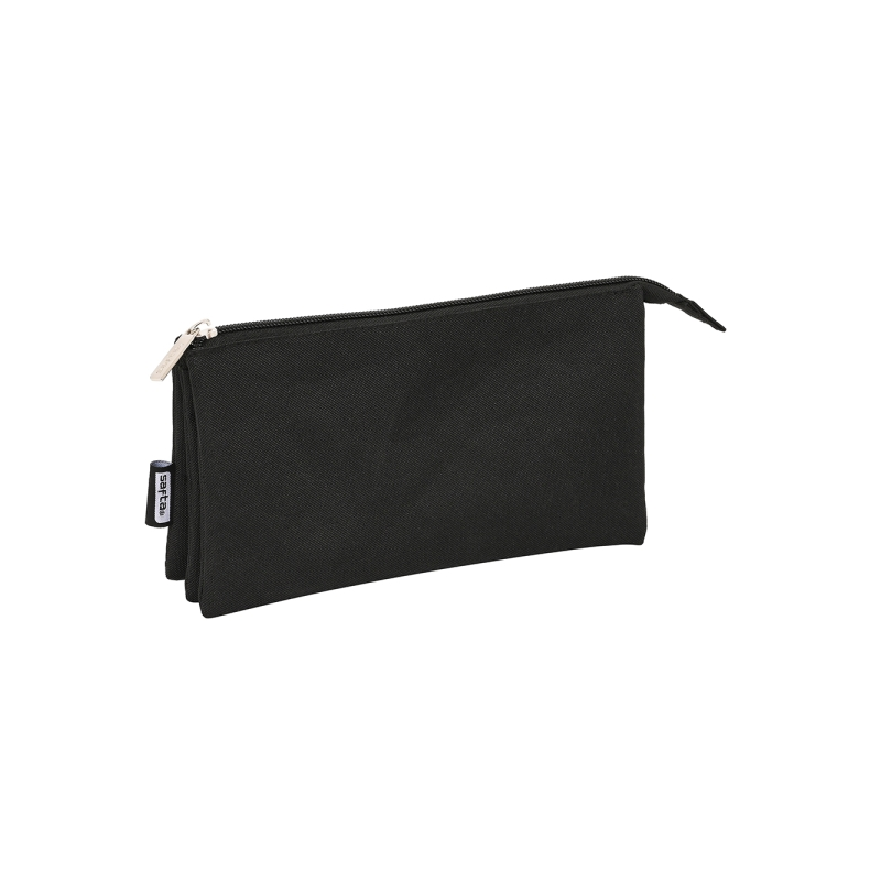 Trousse 3 compartiments Safta noire 0,6 L 220x120 mm Trousse 3 compartiments Safta noire 0,6 L 220x120 mm