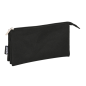 Trousse 3 compartiments Safta noire 0,6 L 220x120 mm Trousse 3 compartiments Safta noire 0,6 L 220x120 mm