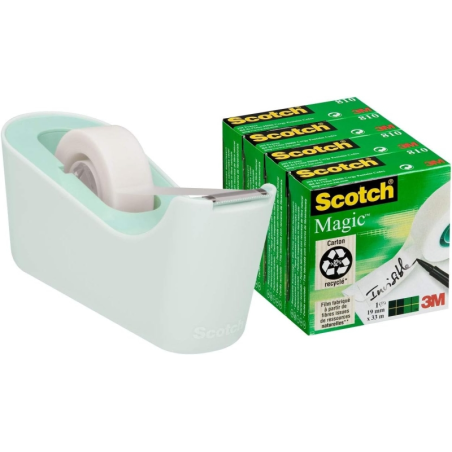 Distributeur Scotch vert rubans