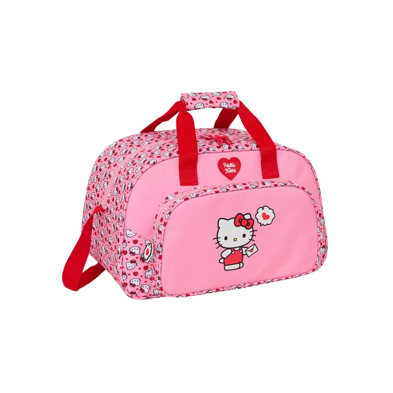 Sac de sport Hello Kitty rose à bandoulière réglable