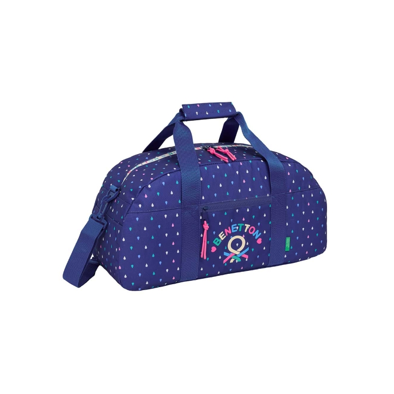 Sac de sport Benetton bleu foncé bandoulière réglable Sac de sport Benetton bleu foncé bandoulière réglable