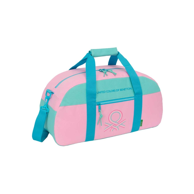 Sac de sport Benetton rose pastel avec bandoulière Sac de sport Benetton rose pastel avec bandoulière