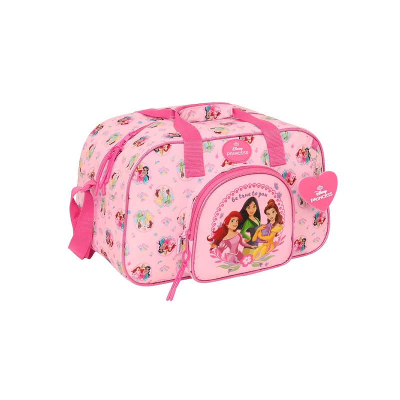 Sac de sport Princesses Disney rose avec bandoulière