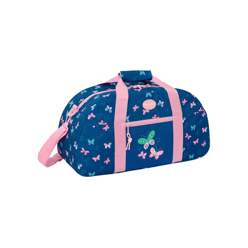 Sac de sport Blackfit8 bleu marine papillons bandoulière