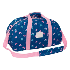 Sac de sport Blackfit8 bleu marine papillons bandoulière
