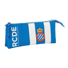 Trousse bleu blanc trois compartiments