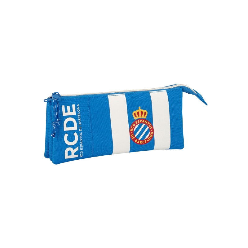 Trousse 3 compartiments RCD Espanyol bleu blanc 0,6 L