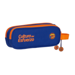 Trousse Safta Valencia 2 compartiments bleu foncé