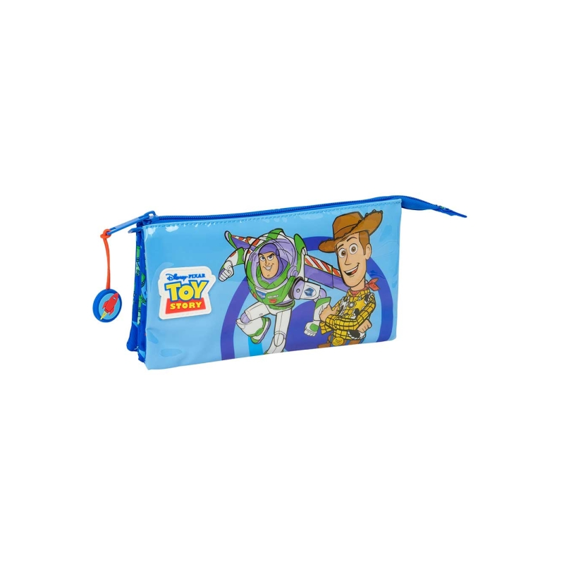 Trousse Toy Story 3 compartiments Safta bleue Trousse Toy Story 3 compartiments Safta bleue