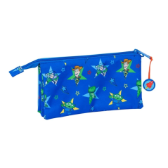 Trousse Toy Story 3 compartiments Safta bleue