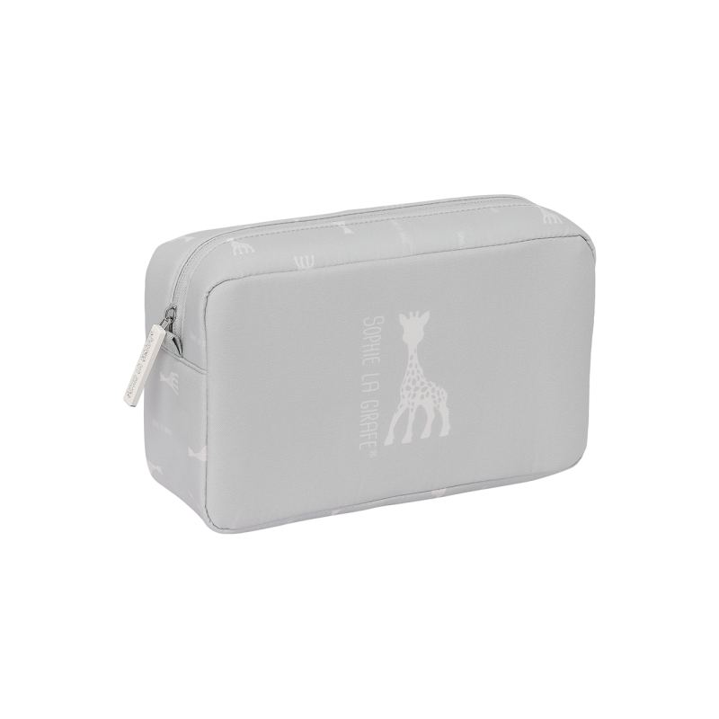 Trousse de toilette Sophie la Girafe gris clair
