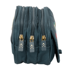 trousse bleu marine trois compartiments
