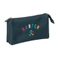 Trousse 3 compartiments Safta Harper and Neyer bleu marine