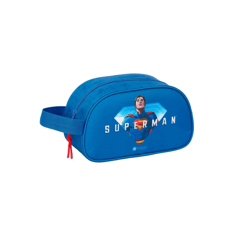 Trousse de toilette Superman 5 L bleu foncé avec poignée Trousse de toilette Superman 5 L bleu foncé avec poignée