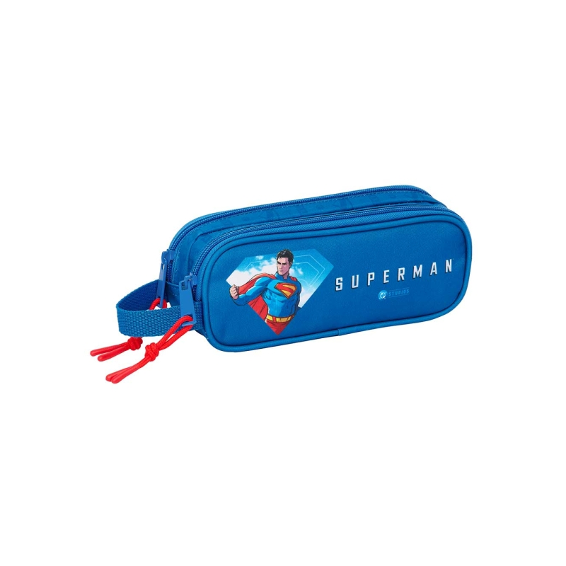 Trousse Superman 2 compartiments bleu foncé 1L