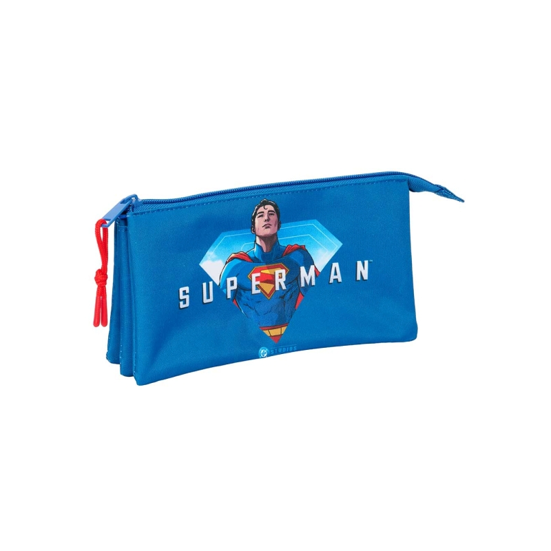 Trousse Superman 3 compartiments bleu foncé 0,6 L Trousse Superman 3 compartiments bleu foncé 0,6 L