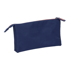 Trousse FC Barcelone 3 compartiments bleu marine