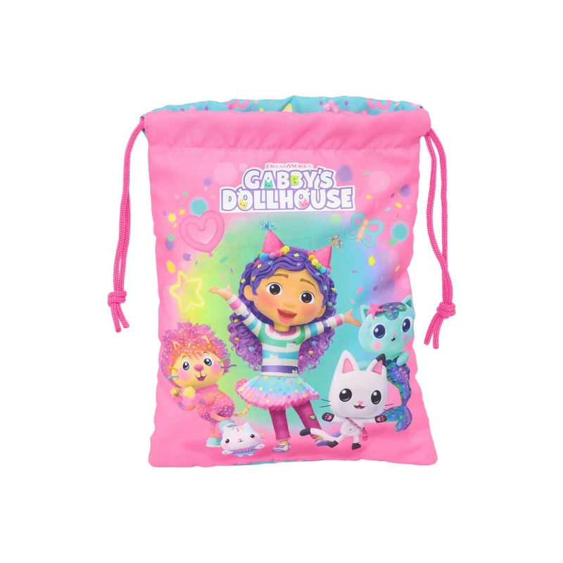 Sac plat Gabby maison de poupée rose 1 L 200x250 mm