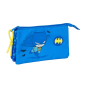 Trousse Batman enfant 3 compartiments bleue 0,6 L Trousse Batman enfant 3 compartiments bleue 0,6 L