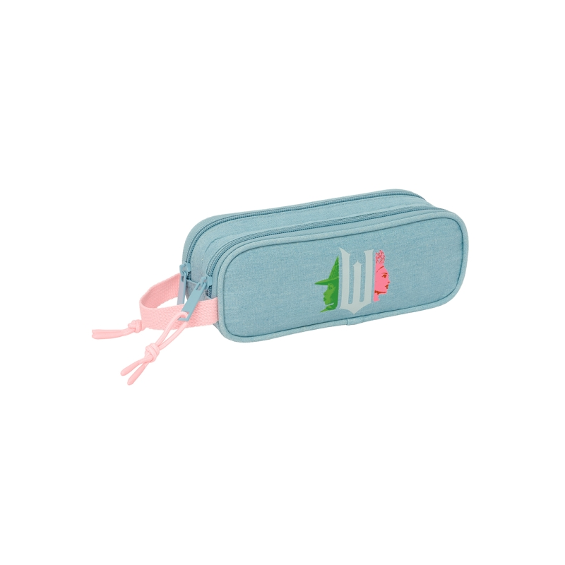 Trousse Wicked Safta 2 compartiments turquoise