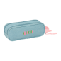 Trousse Wicked Safta 2 compartiments turquoise