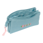 Trousse 3 compartiments Wicked Safta turquoise 0,6 L