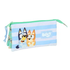 Trousse bleue trois compartiments