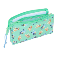 trousse bleue à trois compartiments