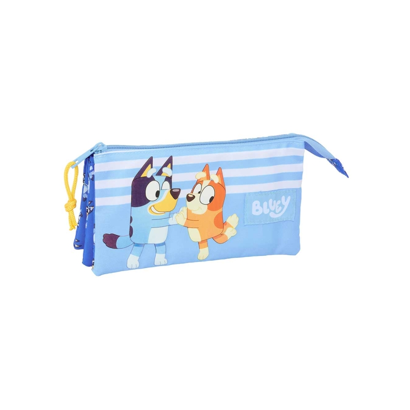Trousse Bluey 3 compartiments bleue 0,6 L