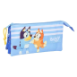 Trousse Bluey 3 compartiments bleue 0,6 L