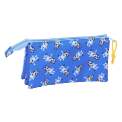 Trousse Bluey 3 compartiments bleue 0,6 L