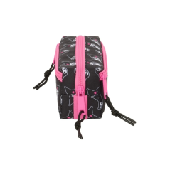 Trousse Kuromi Safta 3 compartiments noir rose 0,98 L