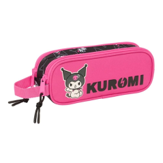 Trousse Kuromi noir rose