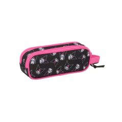 Trousse Kuromi Safta 2 compartiments noir rose