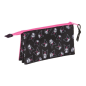 Trousse Kuromi 3 compartiments noir rose 0,6 L Trousse Kuromi 3 compartiments noir rose 0,6 L