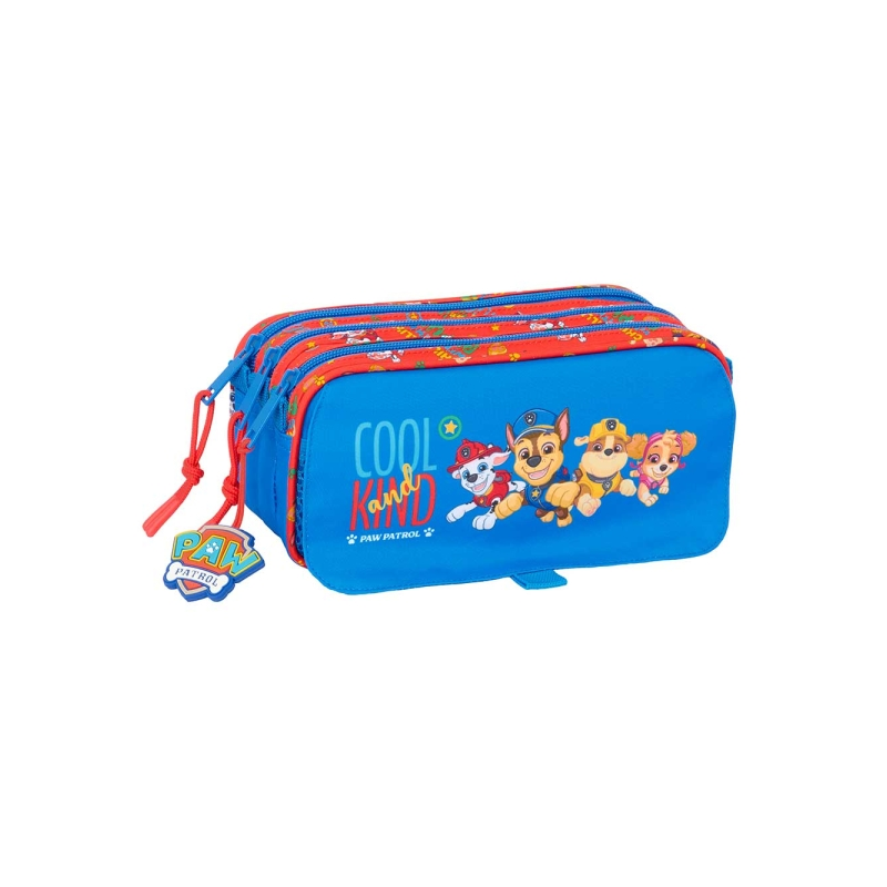 Trousse à crayons Pat' Patrouille 3 compartiments bleue Trousse à crayons Pat' Patrouille 3 compartiments bleue
