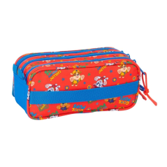 Trousse à crayons Pat' Patrouille 3 compartiments bleue