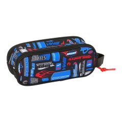 Trousse Hot Wheels 2 compartiments bleue