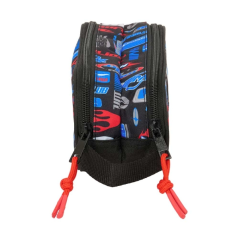 Trousse Hot Wheels bleue double compartiment