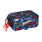 Trousse Hot Wheels 3 compartiments bleue 1,72 L