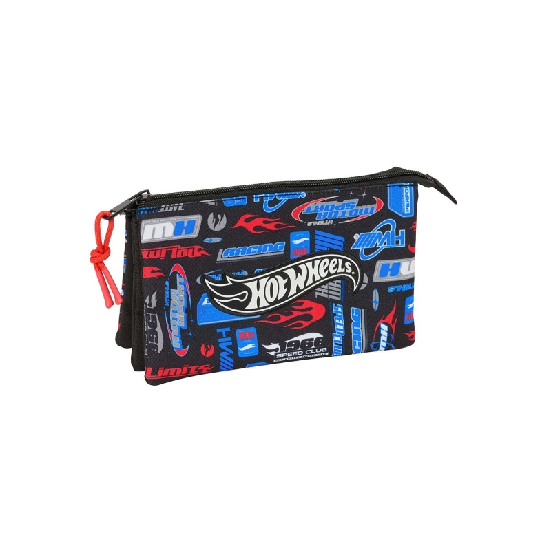 Trousse Hot Wheels 3 compartiments bleue 0,6 L